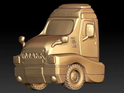 Truck Pendant 3D print model get