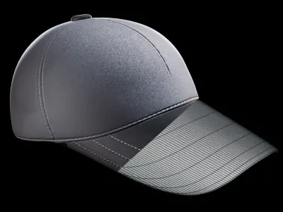 P Cap 3D model