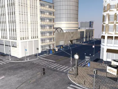City road street view 3D model
