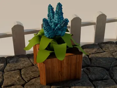 Flowers Pack Free low-poly 3D model