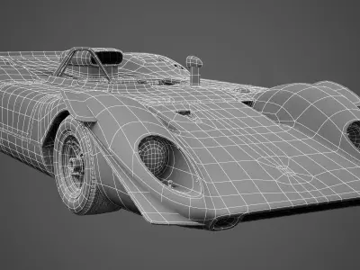 Ferrari 312 P Spyder 0868 - Classic 3D model