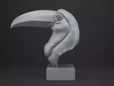 Toucan Bust - Animal Figurine 3D print model