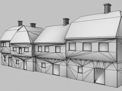 Medieval street Free 3D model