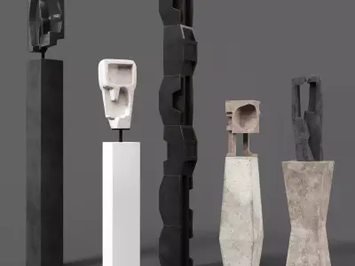 An Te Liu Sculptures 3D model