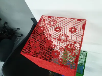 Snowflake Box 3D print model