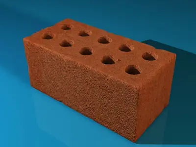 Brick with holes in it 3D model