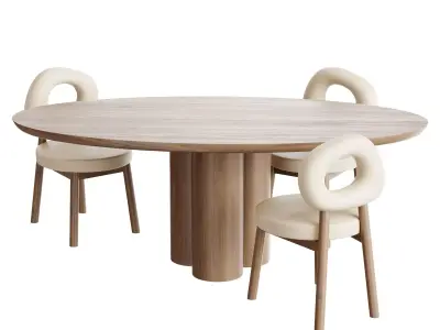 Dining table MELTON 3D model