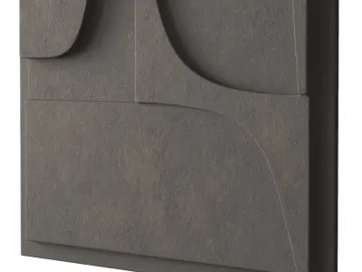 Dark relief artwork 3D model