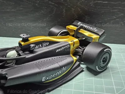 FORMULA MOVIE CAR - WITH ENGRAVED LOGOS 3D print model