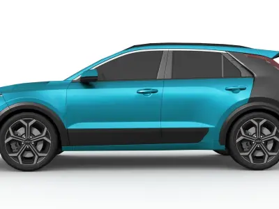 Kia Niro 2023 Low-poly 3D model