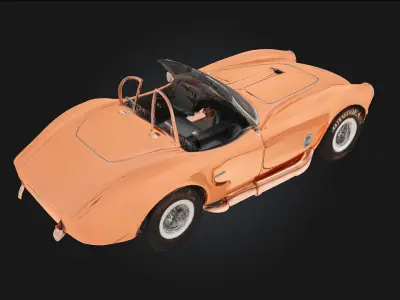Copper Cobra Roadster  Sleek Power with a Gleaming Finish 3D model