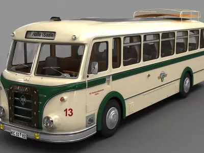 IFA H6 Bus  1952 3D model