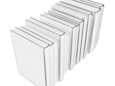 Books Set 3D model
