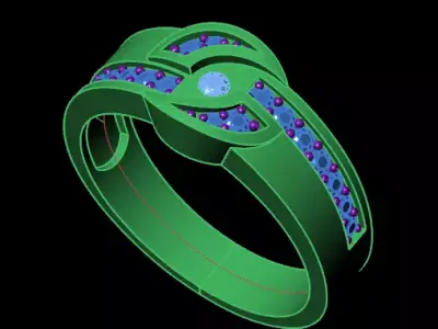 free jewelry ring Free 3D print model get