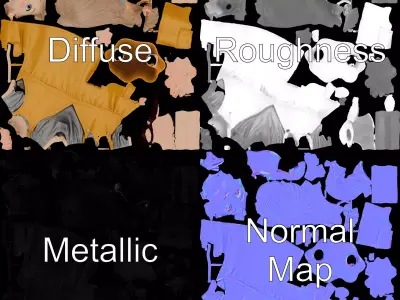 Cheerful Child Character model pack Low-poly 3D model