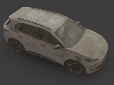 Abandoned Car - MG S5 EV 2026 Low-poly 3D model