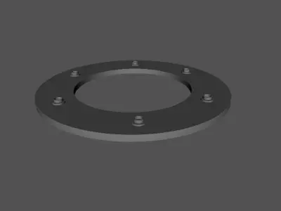 Defletor de Escapamento  Low-poly 3D model