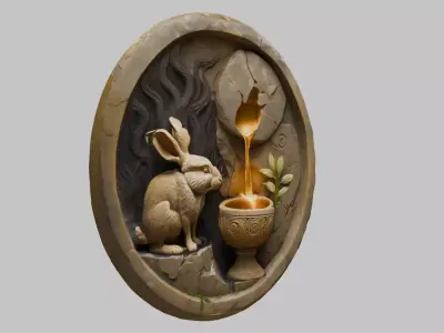 Mystical Transmutation Device Low-poly 3D model