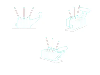 Power Transformer 3D print model