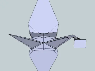 Origami crane Free 3D print model