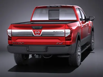 Nissan Titan 2018 VRAY 3D model