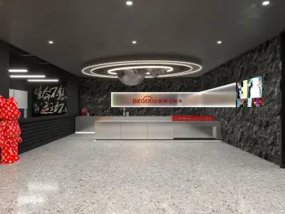 Fitness room model 3D model
