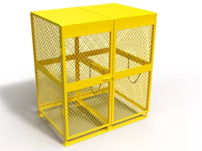 3D model of a box for a gas cylinder 3D model