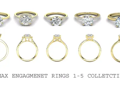 Engagement Rings EMAX Pack of 5 rings
