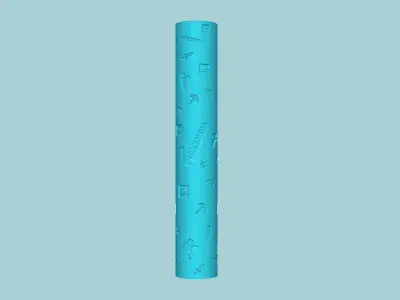 Texture Roll 68 Minecraft Negative - Fondant Decoration Maker 3D print model