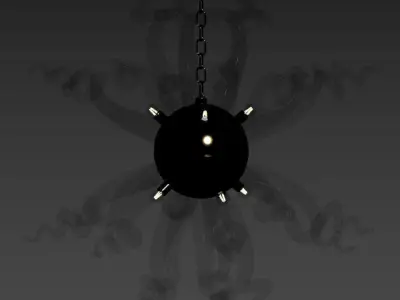 SOLAIRE MURANO GLASS CHANDELIER 3D model