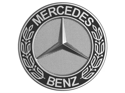 Mercedes logo 05 3D print model