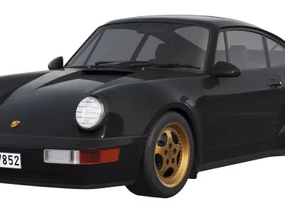 Porsche 911 964 Turbo 1993 3D model
