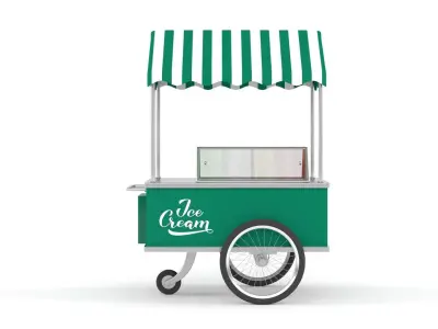 Ice Cream Cart 3D model