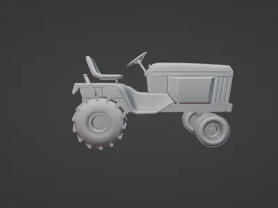 3d Printable John Deere 430 Lawn Tractor 3D print model