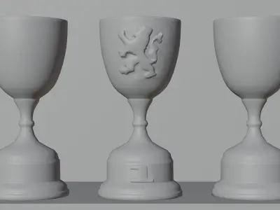 F1 Trophy - Dutch GP Trophy Low-poly 3D model