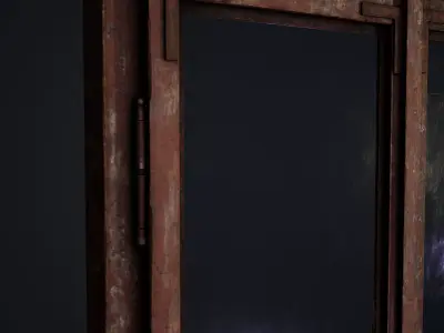 Old Window Low-poly 3D model