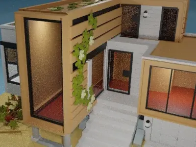 Unleash 3D Home Design with Blender Low-poly 3D model
