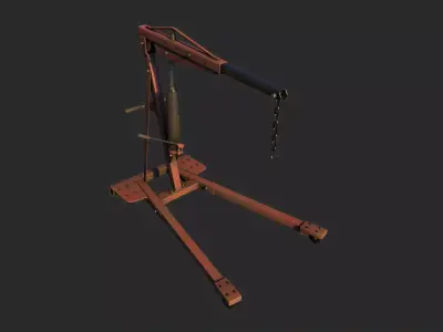 Engine Crane Low-poly 3D model