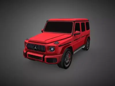 Mercedes G63 AMG 2020 Low-poly 3D model