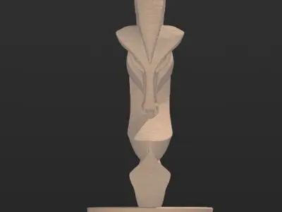 Decorative Easter Ram Rustic Farmhouse Decor 3D print model