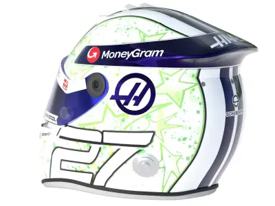 F1 Hulkenberg Helmet 2024 3D model