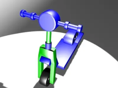 Cartoon Scooter 3D model