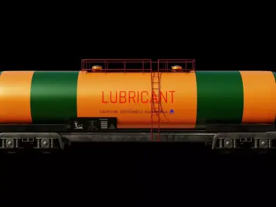 wagon model 3D complete textures and materials Low-poly 3D model