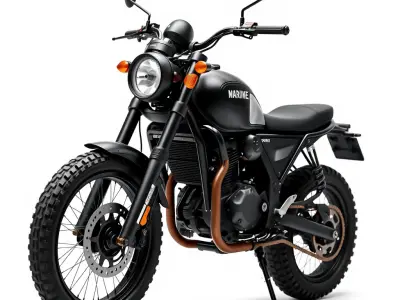 Vintage Motorcycle Model Pack Low-poly 3D model