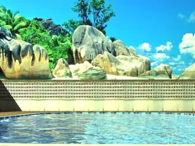 Pool Decoration Model Low-poly 3D model