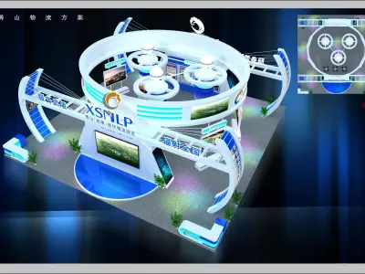 Exhibition - Area - 18X18-3DMAX2009-02 3D model