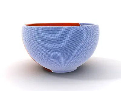 Rustic Terracotta Bowl model pack Low-poly 3D model