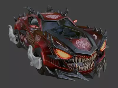 Halloween Demon Beast Car 3D print model