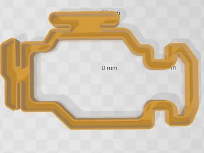CHECK ENGINE LAMP 3D print model