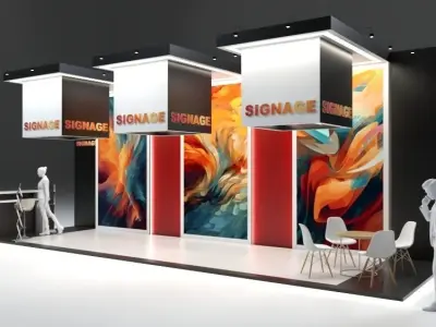 Ready Exhibition Booth Design Setup 3D model